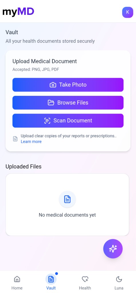 myMD Vault