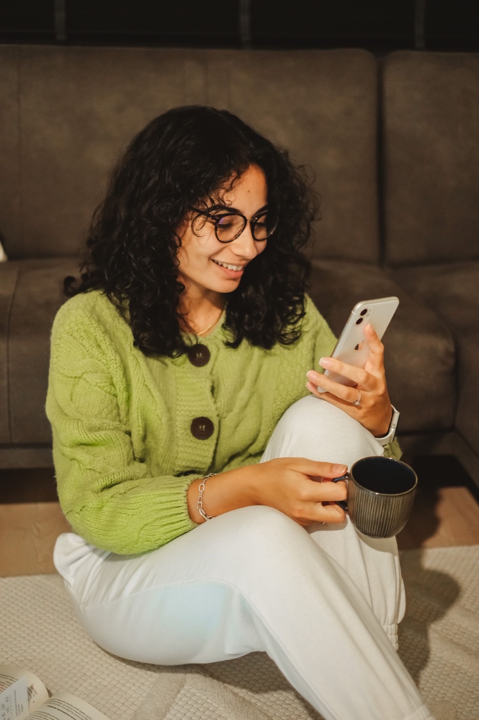 Person checking their health with the myMD app