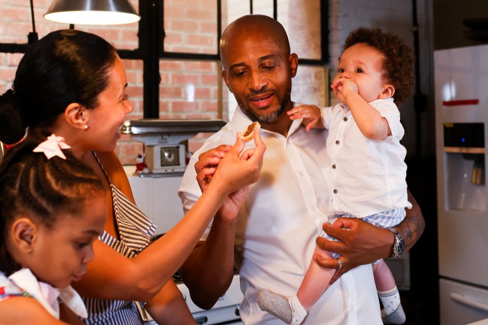 A parent caring for their family's health